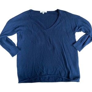 Madewell Women’s Sz XS Shorelight Sweater Navy Blue 100% Cotton